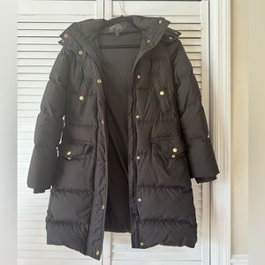 J.Crew black puffer